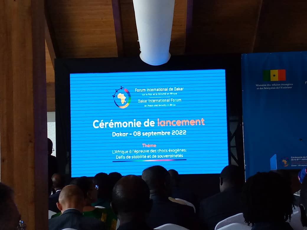 Le Sénégal lance la Conférence de la 8e édition du forum international de Dakar sur la paix et la sécurité en Afrique.