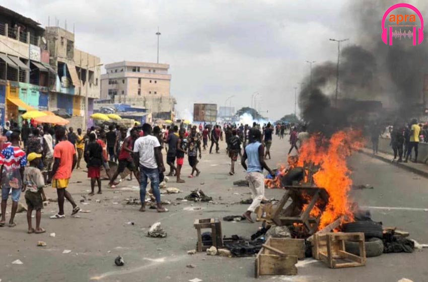 Casse d’Abobo Anador  - Les forces de l’ordre face aux ferrailleur