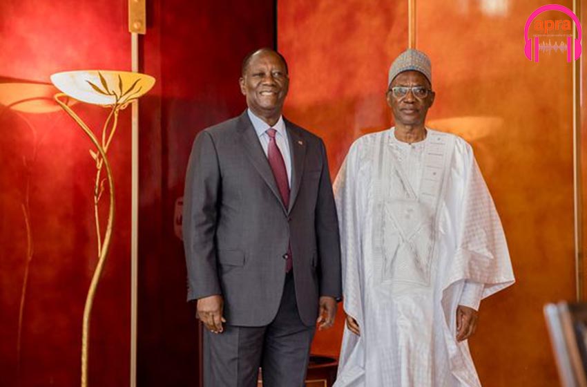 L’ambassadeur du Niger en cote d’ivoire, Moussa Aloua, a fait ses adieux.