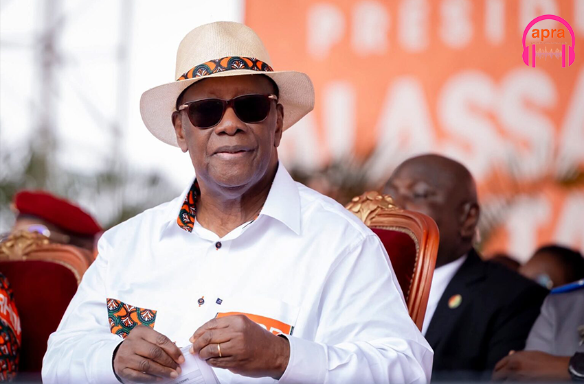 Présidentielle 2025 en Côte d’Ivoire : la jeunesse et les femmes du RHDP apportent leur soutien massif à Alassane Ouattara au Stade FHB.