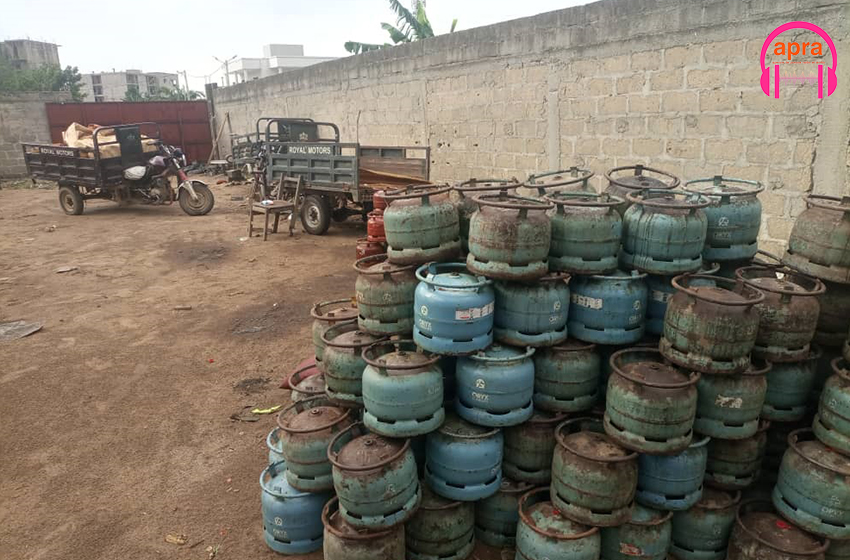 Lutte contre le transvasement illegal de gaz butane : 1 341 bouteilles saisies a djorogobite (commune de Cocody)