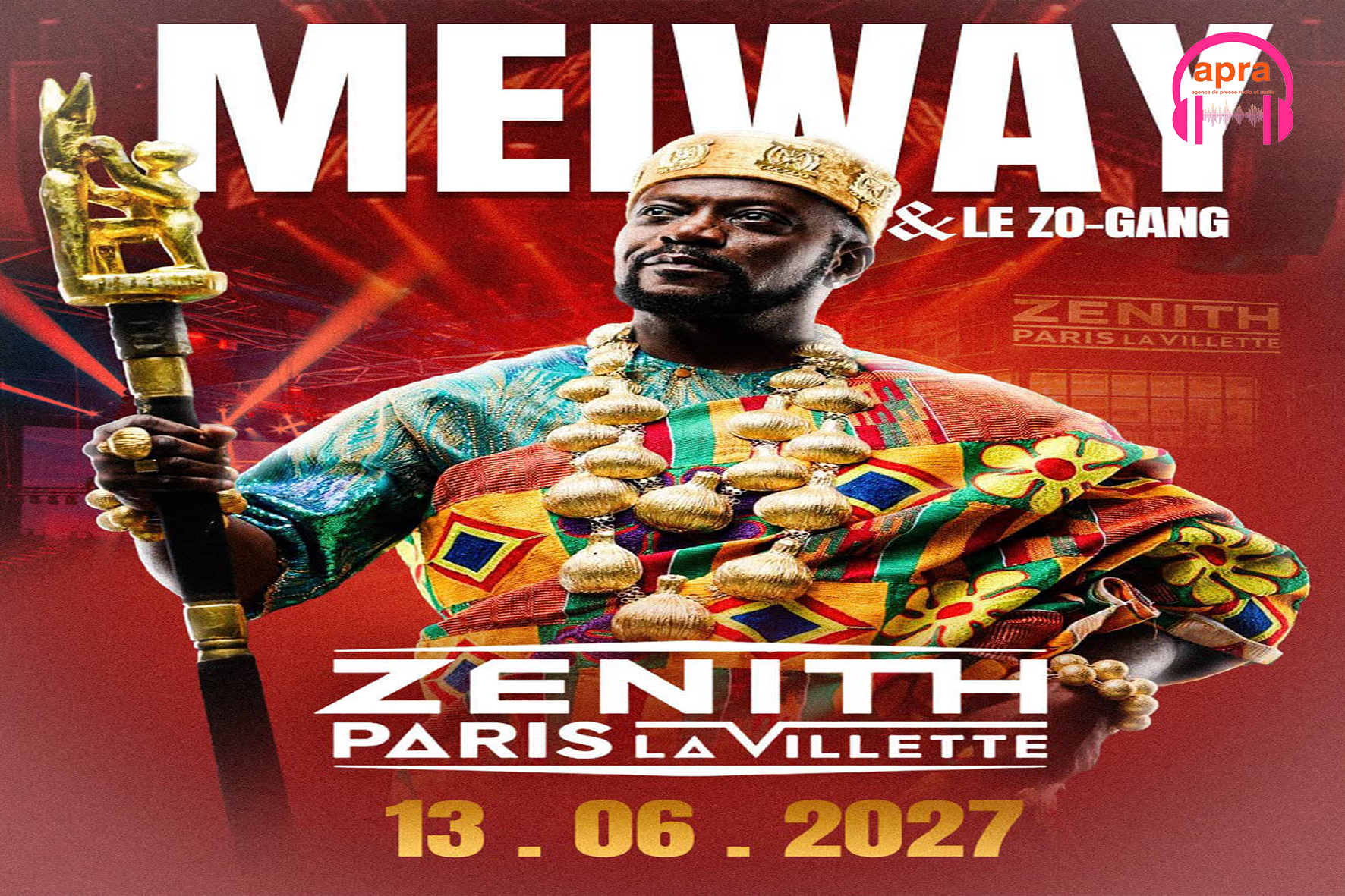 MUSIQUE-PEOPLE / Meiway en concert live : Le génie du Kpalêzo fait vibrer le Zoblazo au Zénith Paris.