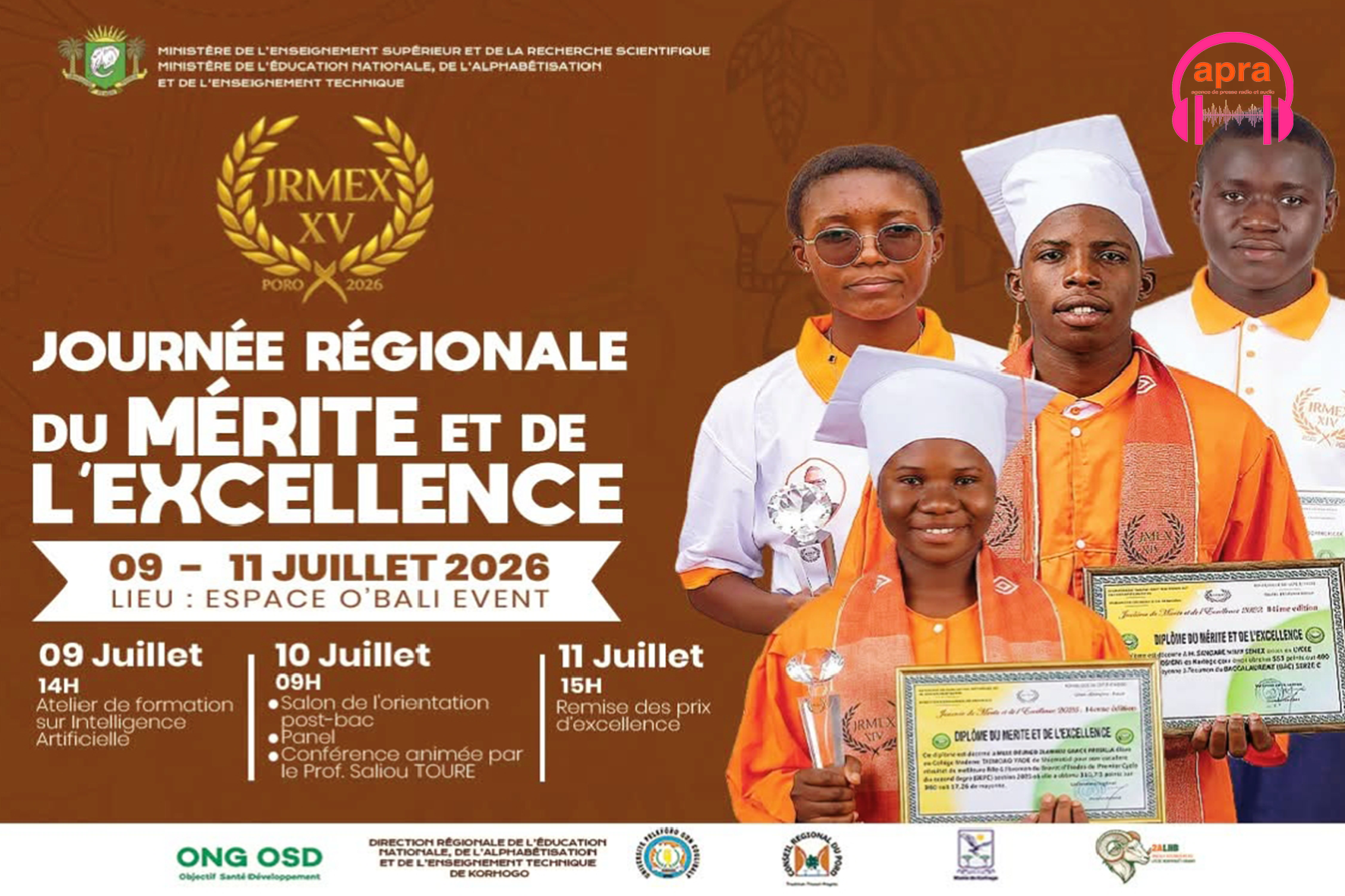CULTURE / Korhogo célèbre l’excellence : la JRMEX 2026, 15 ans au service des talents du Poro.