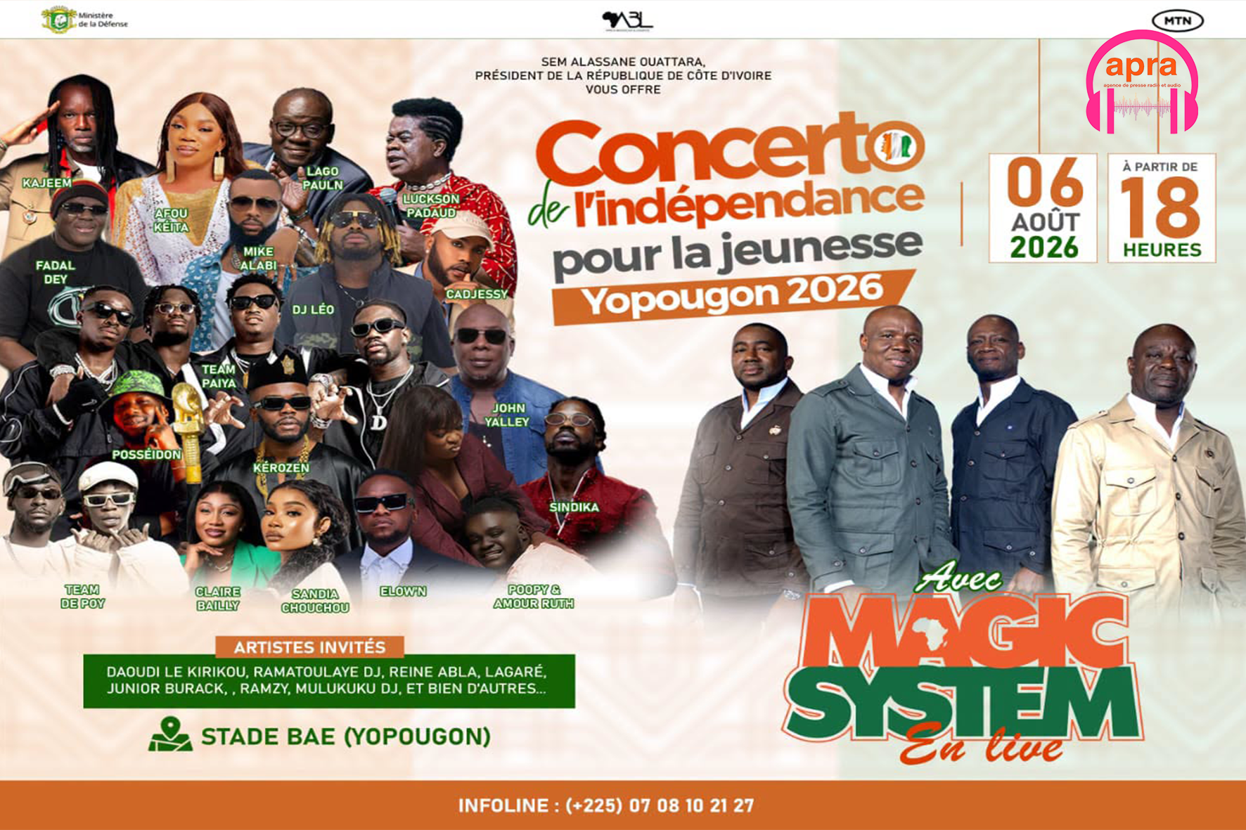 MUSIQUE / Yopougon en mode géant : plus de 50 stars pour enflammer le Concerto de l’Indépendance !