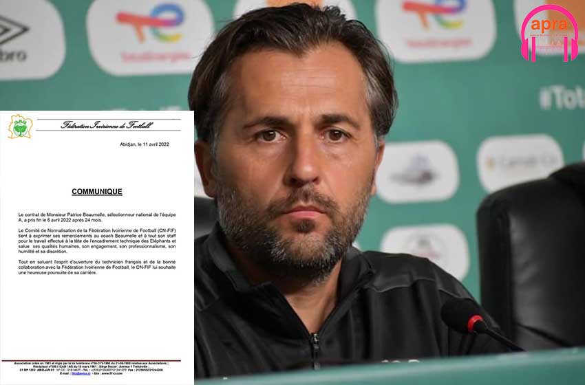 Fin de contrat avec l’entraineur des éléphants Patrice Beaumelle.